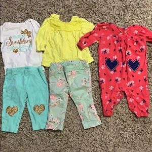 Baby girls outfit bundle size 3 mo